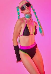 Neon Trim Bra Top sold by Dolls Kill