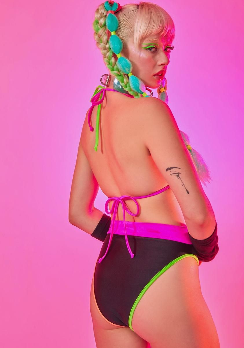 Neon Trim Bra Top sold by Dolls Kill product image thumbnail 4