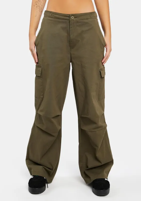 Zahara Low-Rise Oversized Cargo Pants sold by Dolls Kill