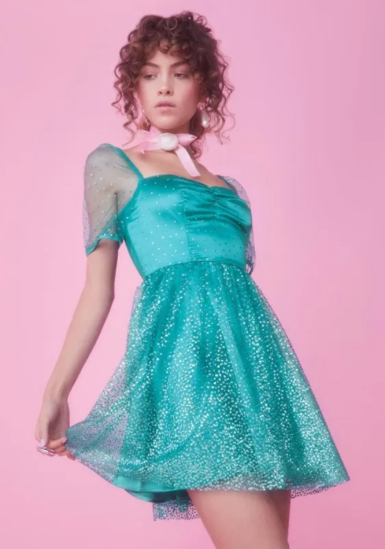 Diamonds Are Forever Babydoll Dress sold by Dolls Kill