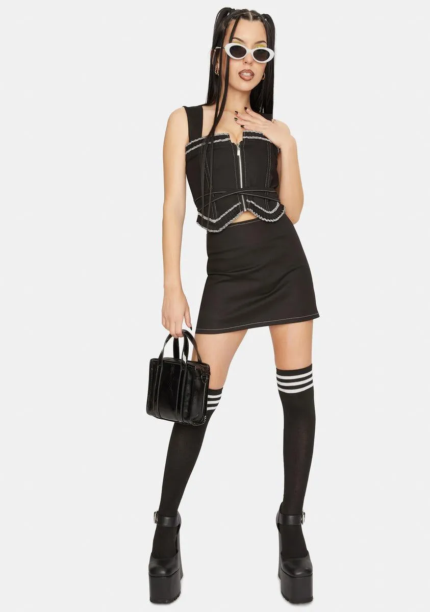 Maria Denim Corset sold by Dolls Kill product image thumbnail 3