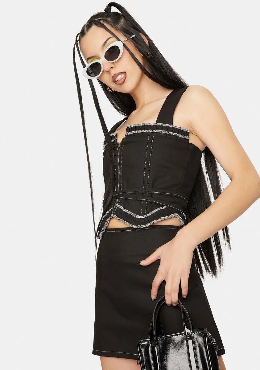 Maria Denim Corset sold by Dolls Kill product image thumbnail 2