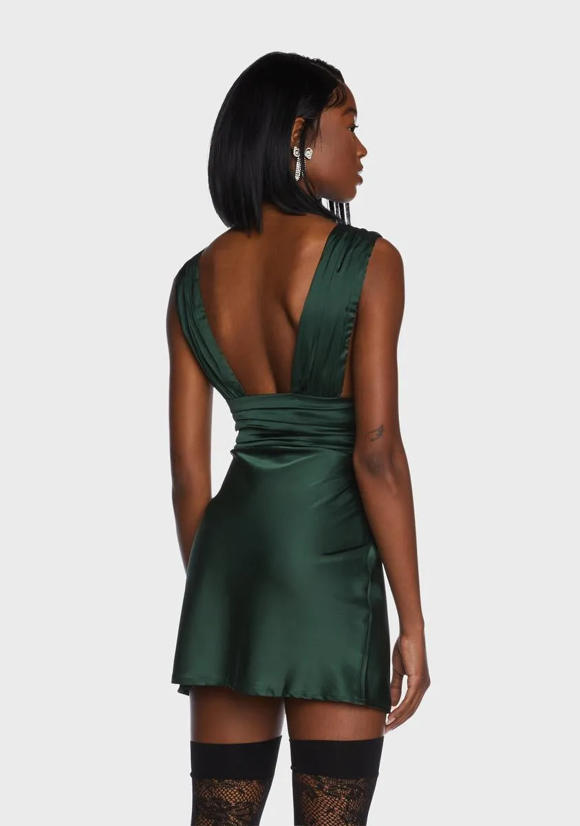 Emerald Tonight's A Celebration Mini Dress sold by Dolls Kill product image thumbnail 4