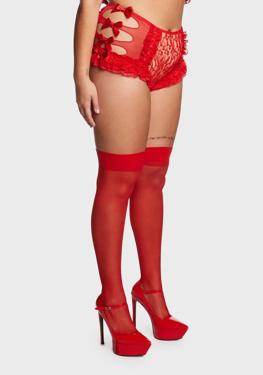 Plus Ruby Everybody Needs Somebody Lace Panties sold by Dolls Kill product image thumbnail 4