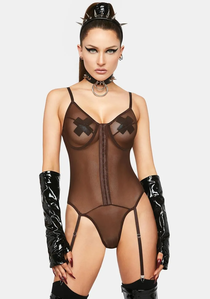 Natural Talent Garter Teddy sold by Dolls Kill