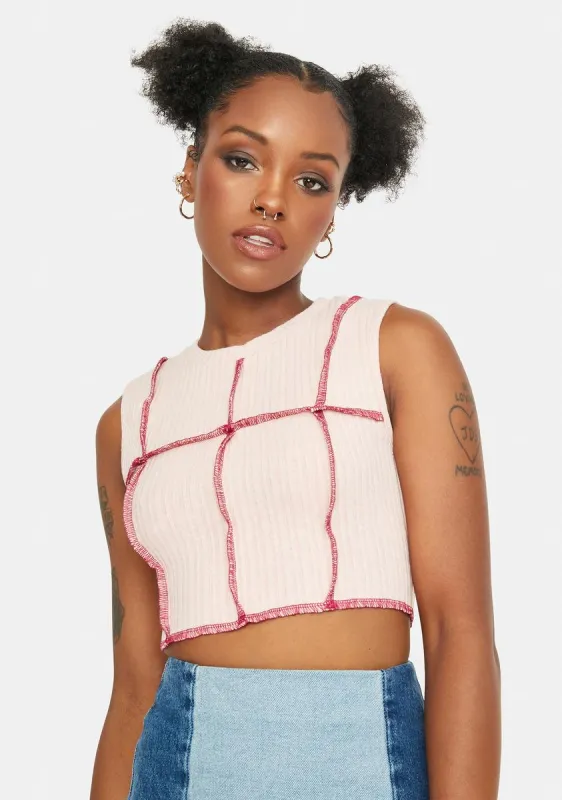 One Love Ribbed Crop Tank sold by Dolls Kill