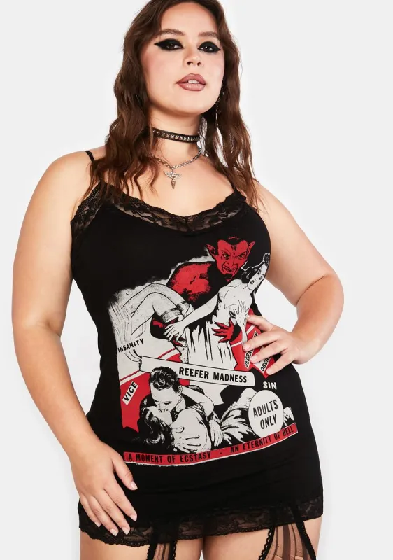 Plus Refer Madness Cami Mini Dress sold by Dolls Kill