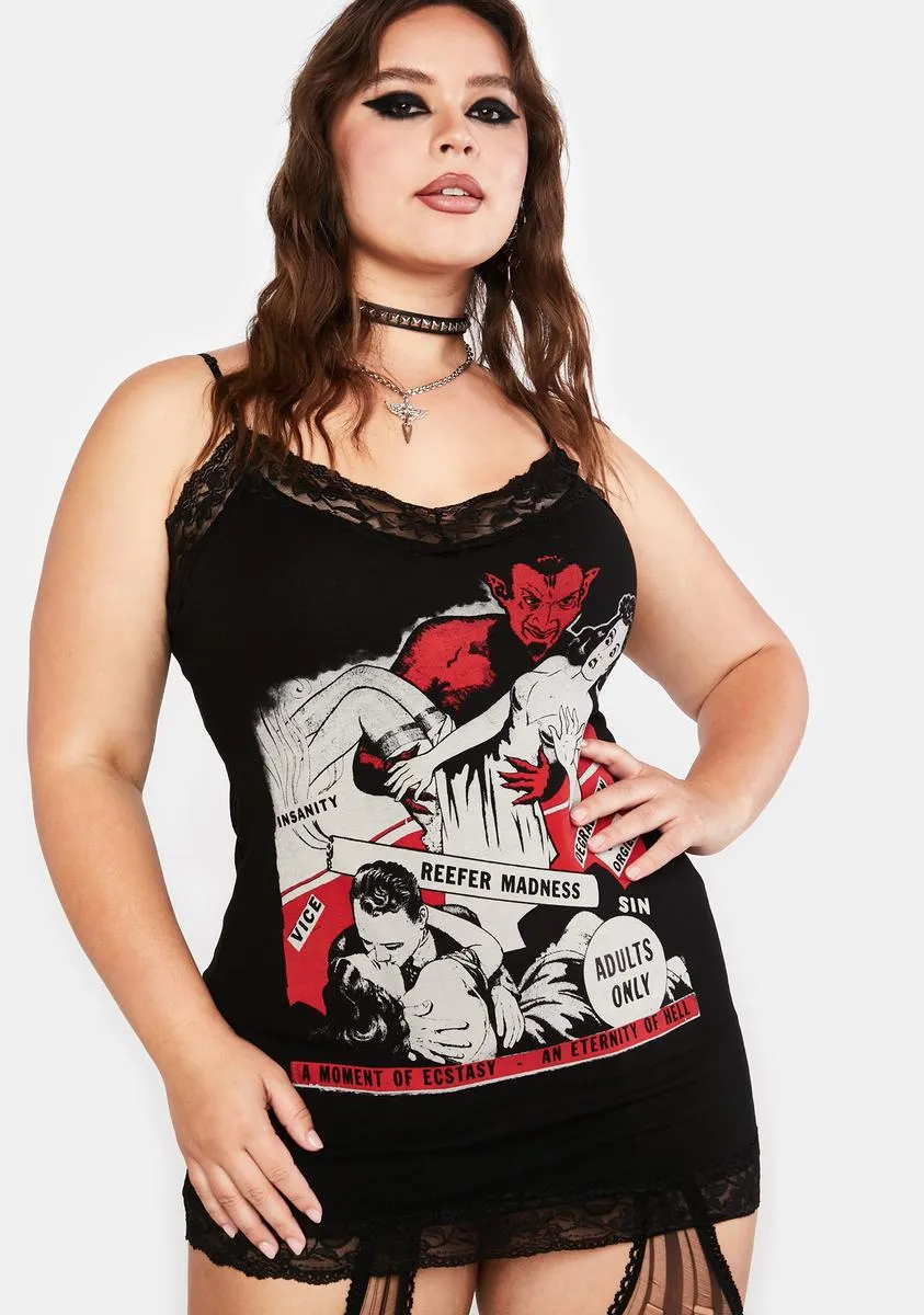 Plus Refer Madness Cami Mini Dress sold by Dolls Kill