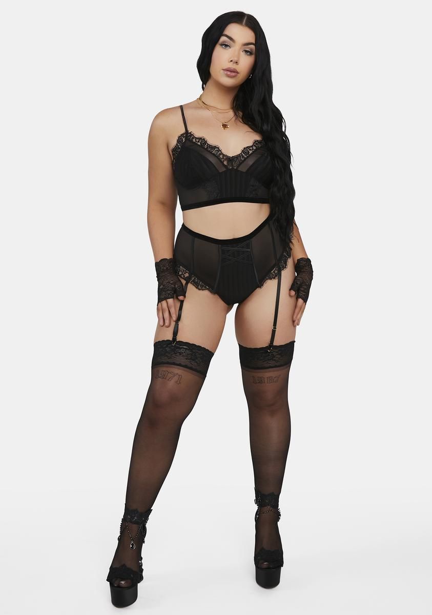 Plus Main Muse Lingerie Set sold by Dolls Kill product image thumbnail 3