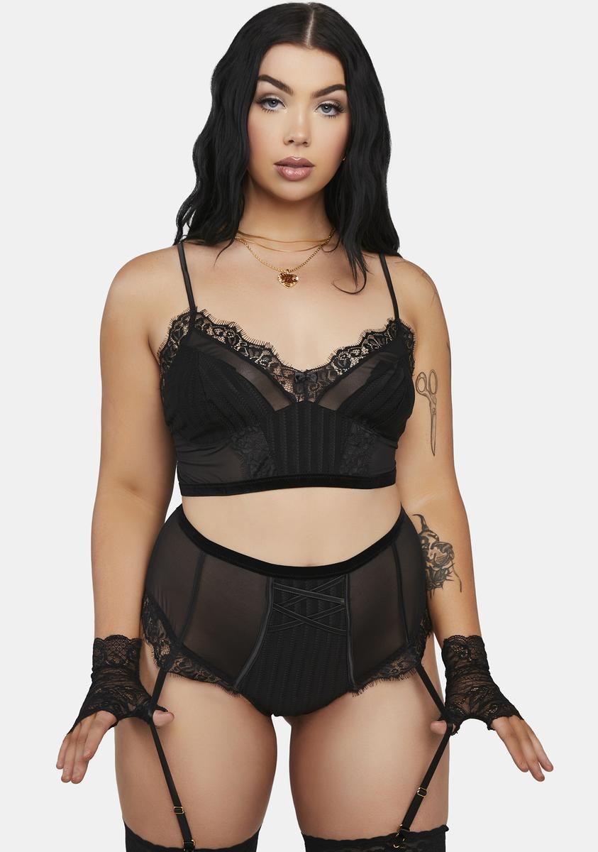 Plus Main Muse Lingerie Set sold by Dolls Kill
