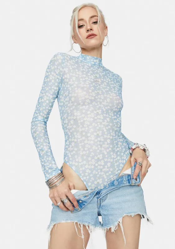 Whatever You Like Floral Print Bodysuit sold by Dolls Kill