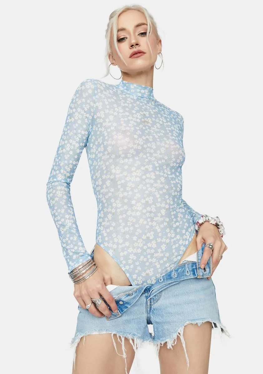 Whatever You Like Floral Print Bodysuit sold by Dolls Kill