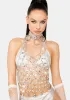 Spread Your Sparkle Chain Top sold by Dolls Kill