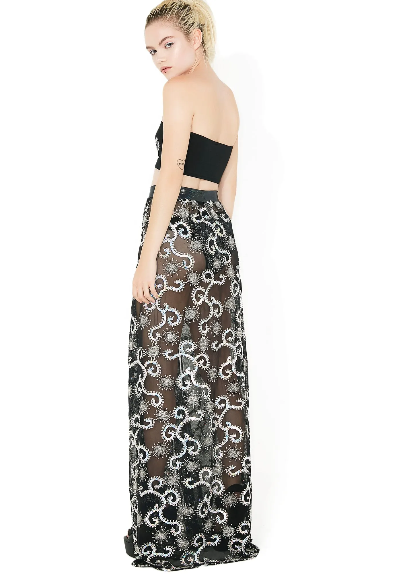 Sequin Gypsy Skirt sold by Dolls Kill product image thumbnail 4