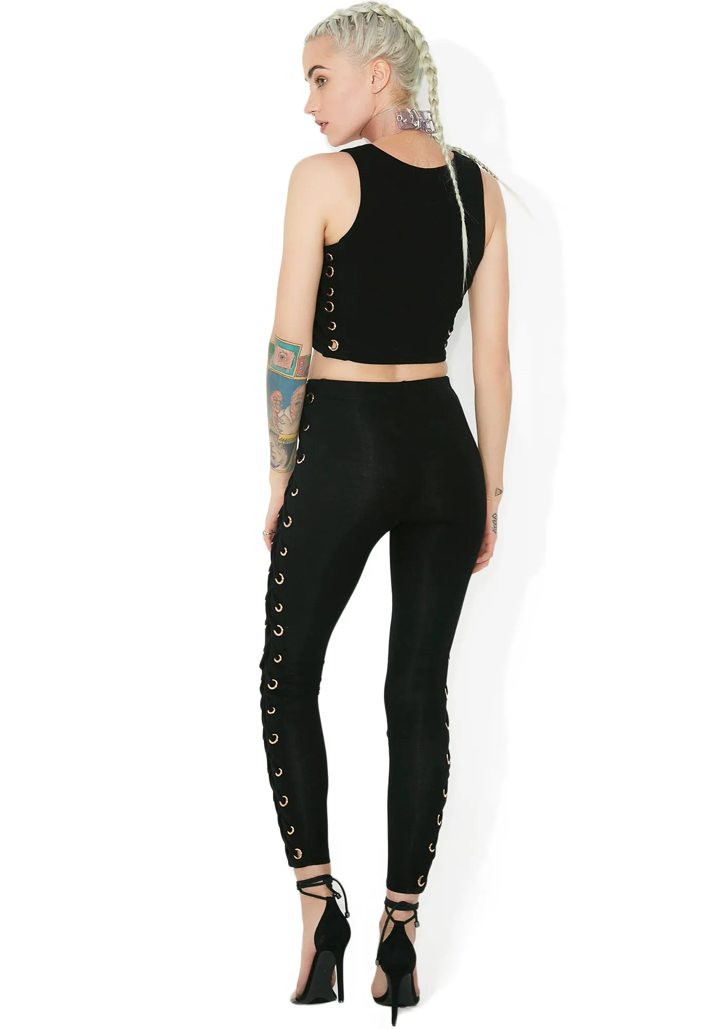 After Midnight Lace-Up Set sold by Dolls Kill product image thumbnail 4