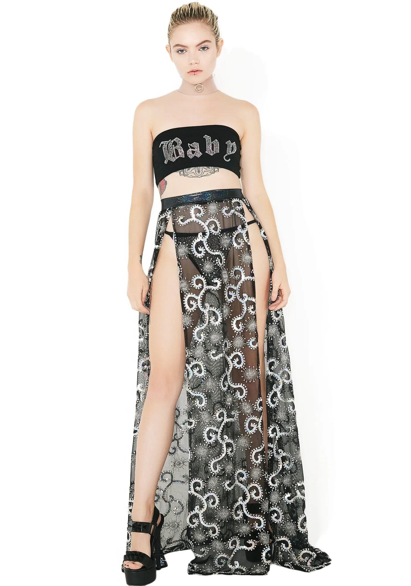 Sequin Gypsy Skirt sold by Dolls Kill product image thumbnail 2