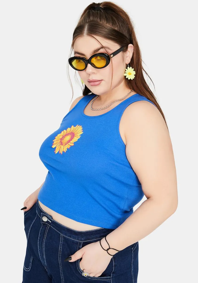 Plus Sun's Coming Up Ribbed Graphic Tank sold by Dolls Kill product image thumbnail 2