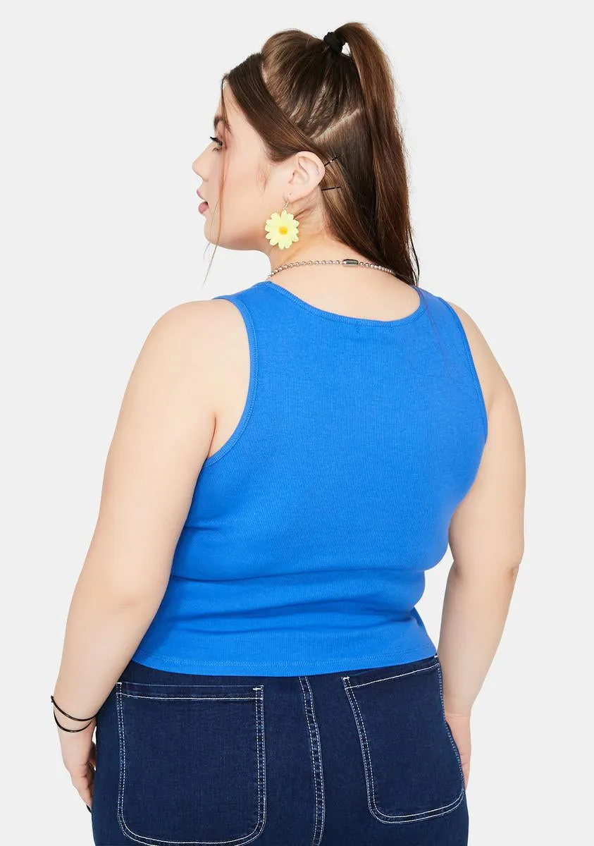 Plus Sun's Coming Up Ribbed Graphic Tank sold by Dolls Kill product image thumbnail 4