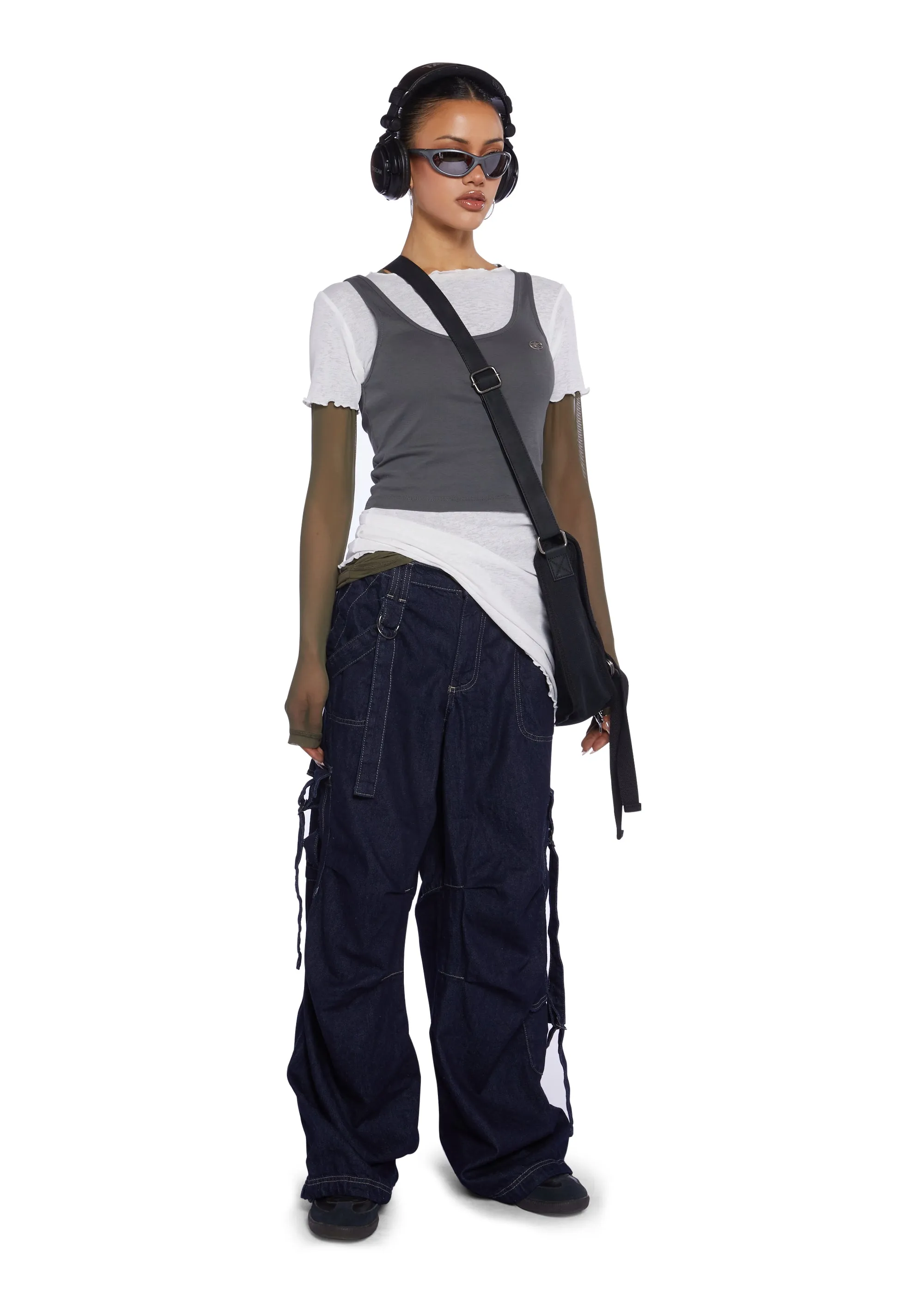 Strappy Cargo Jeans sold by Dolls Kill product image thumbnail 2