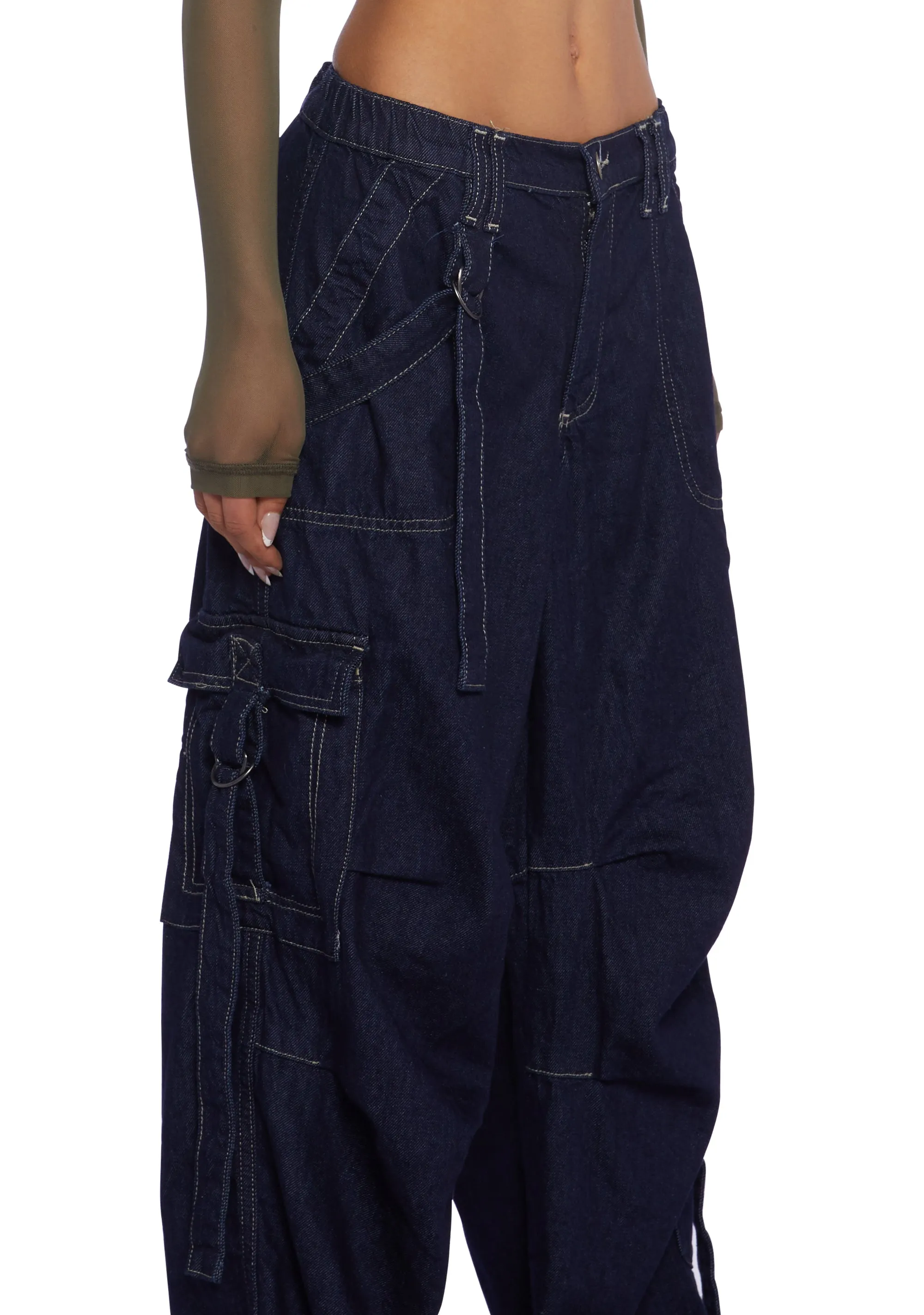 Strappy Cargo Jeans sold by Dolls Kill product image thumbnail 5