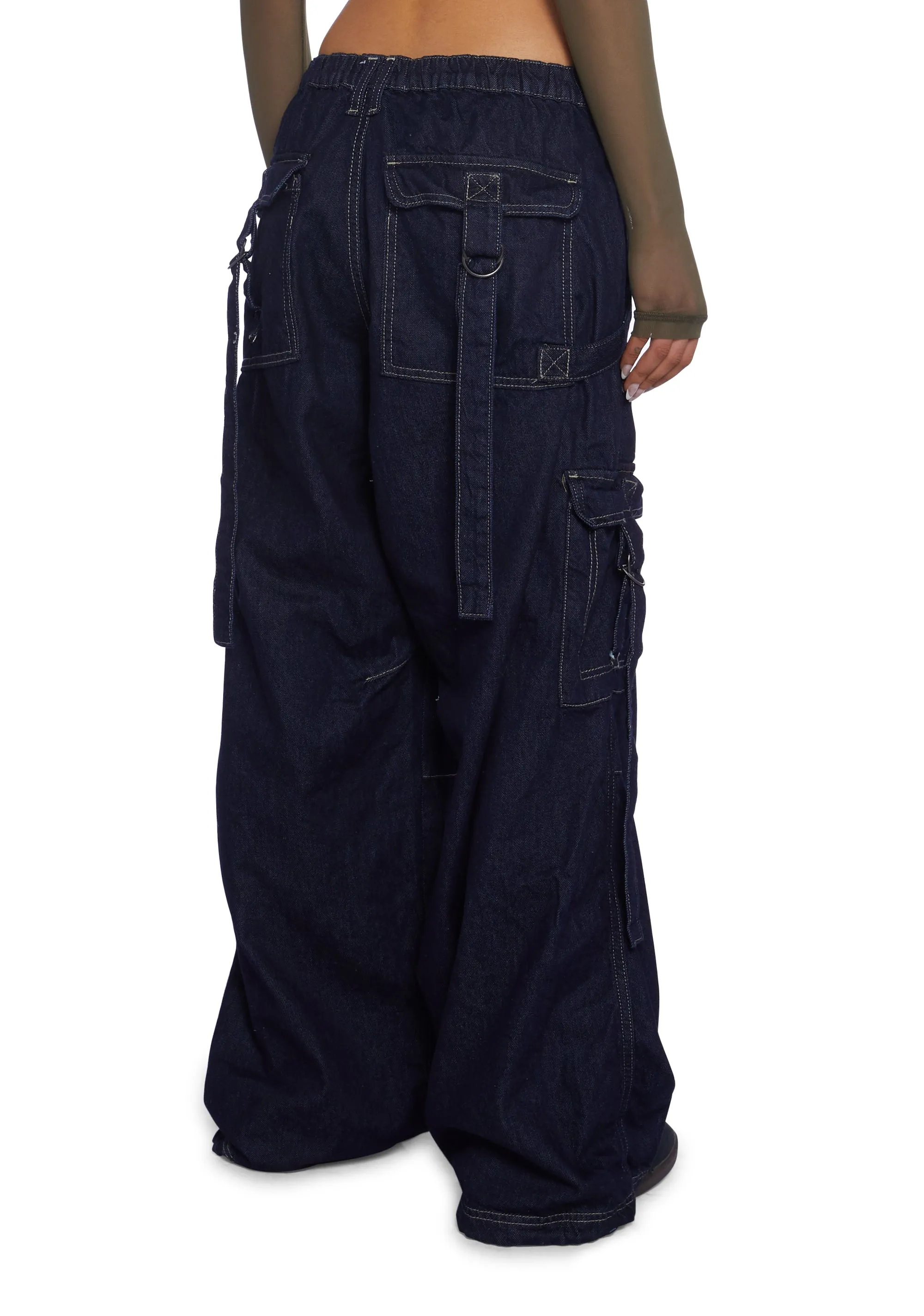 Strappy Cargo Jeans sold by Dolls Kill product image thumbnail 4