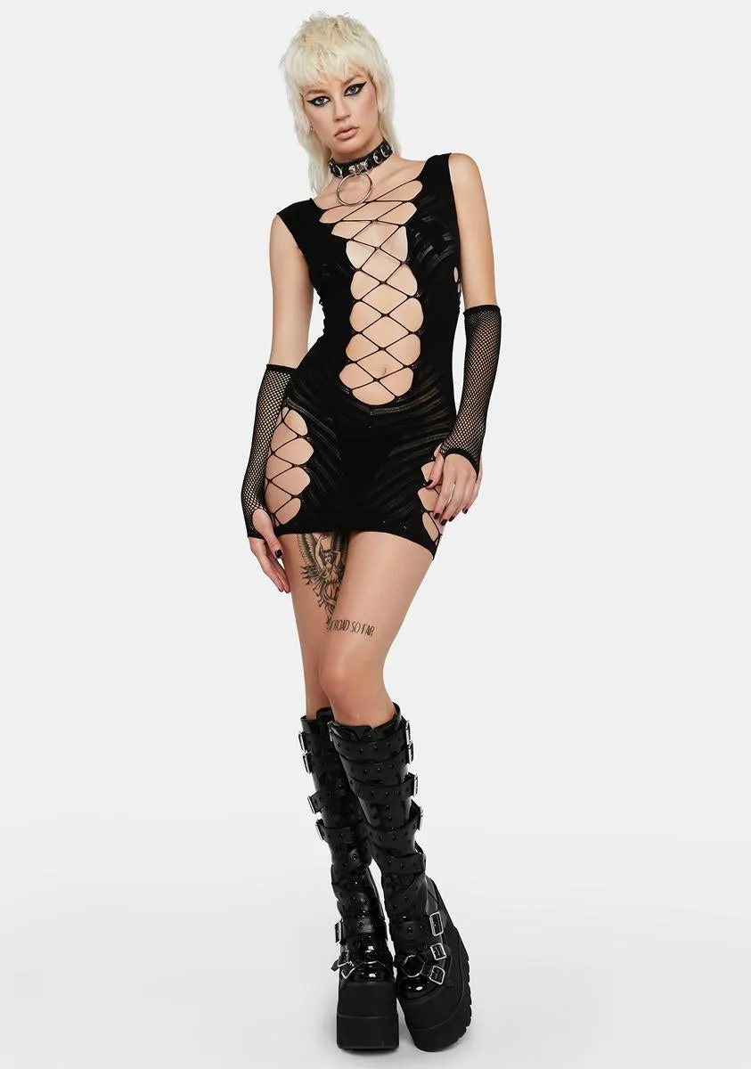 Cut Deep Mini Dress sold by Dolls Kill product image thumbnail 3