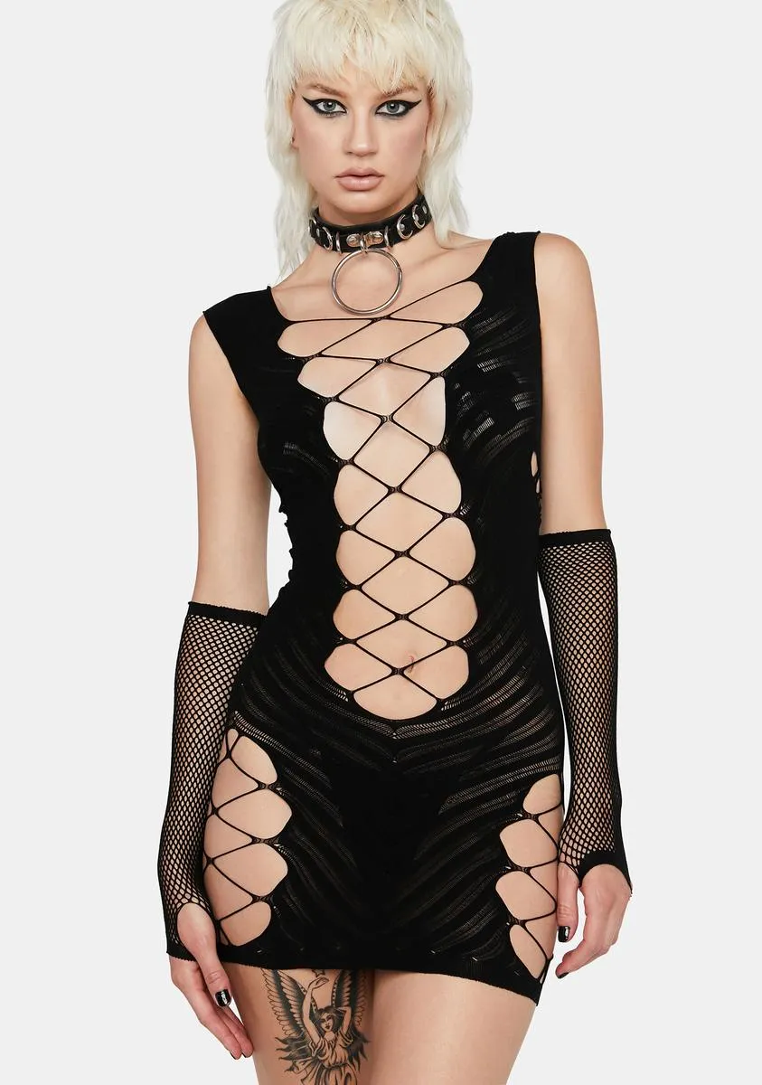 Cut Deep Mini Dress sold by Dolls Kill