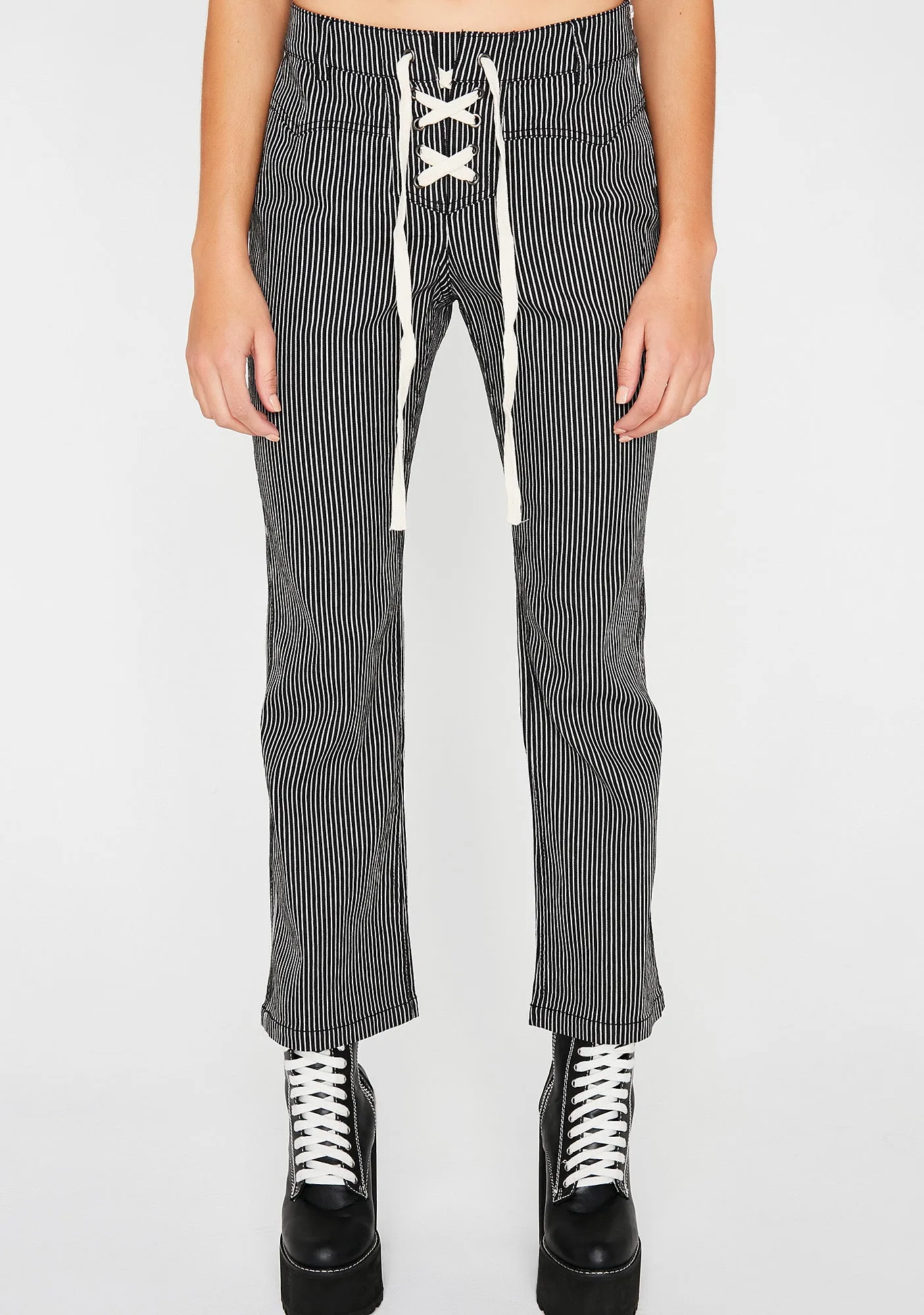 Go Hard Stripe Pants sold by Dolls Kill