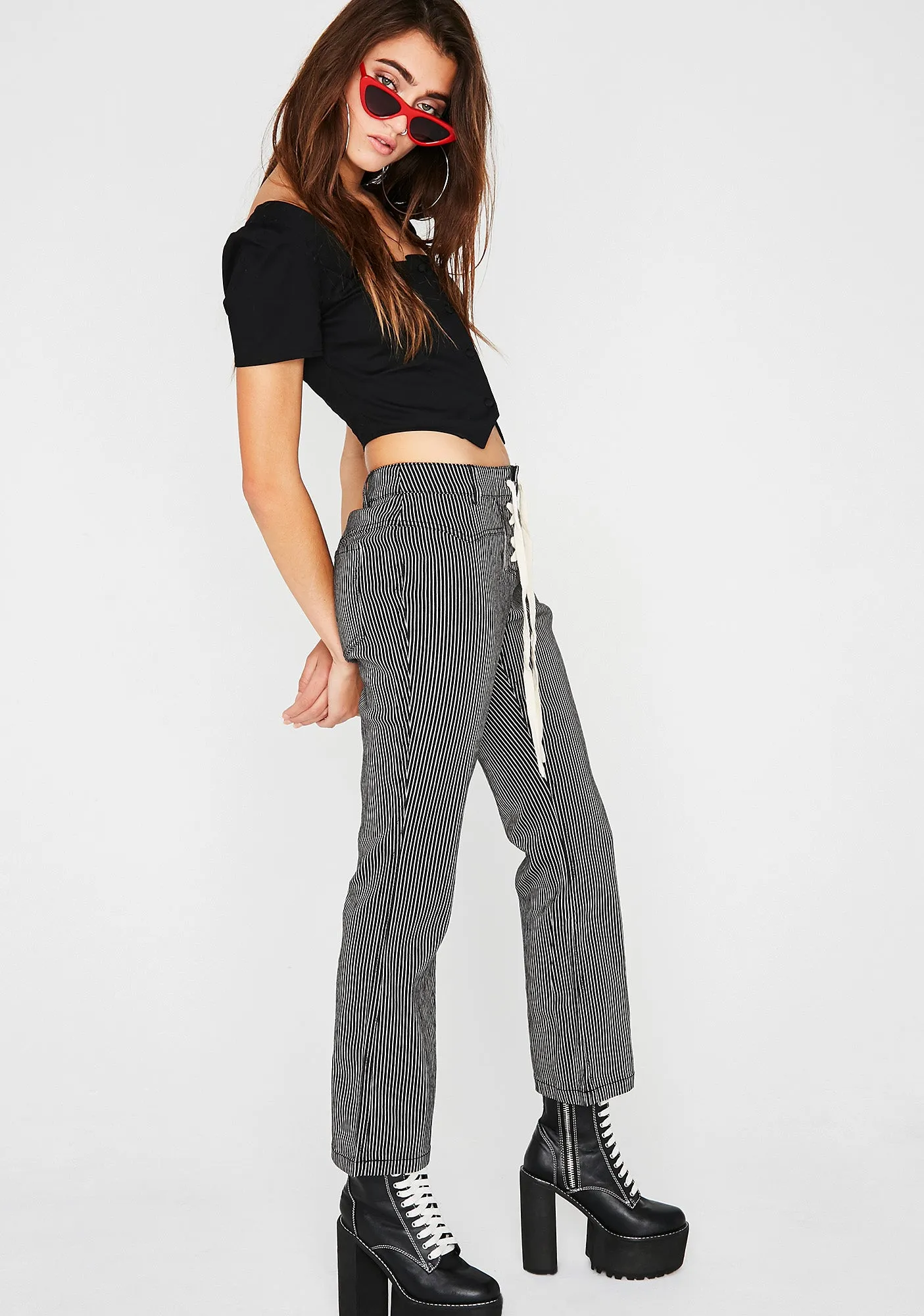 Go Hard Stripe Pants sold by Dolls Kill product image thumbnail 2