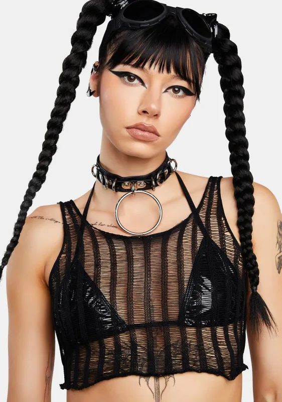 Rebel With A Cause Crop Top sold by Dolls Kill