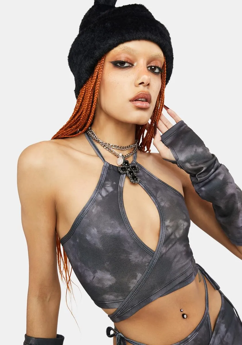 Fairy Fires Everywhere Wrap Top sold by Dolls Kill