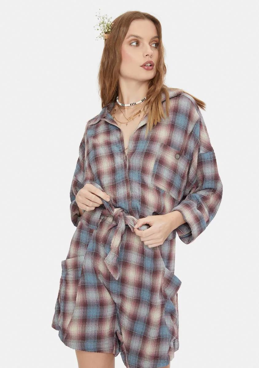 Before I Let Go Plaid One Piece sold by Dolls Kill