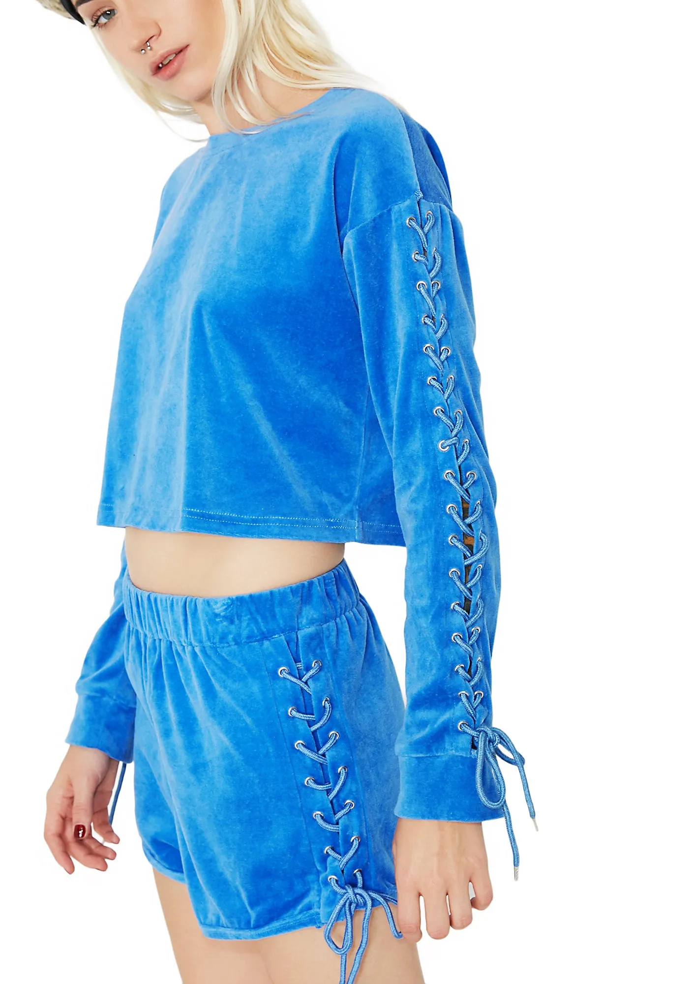 Lick Shots Lace Up Sweatshirt sold by Dolls Kill product image thumbnail 3