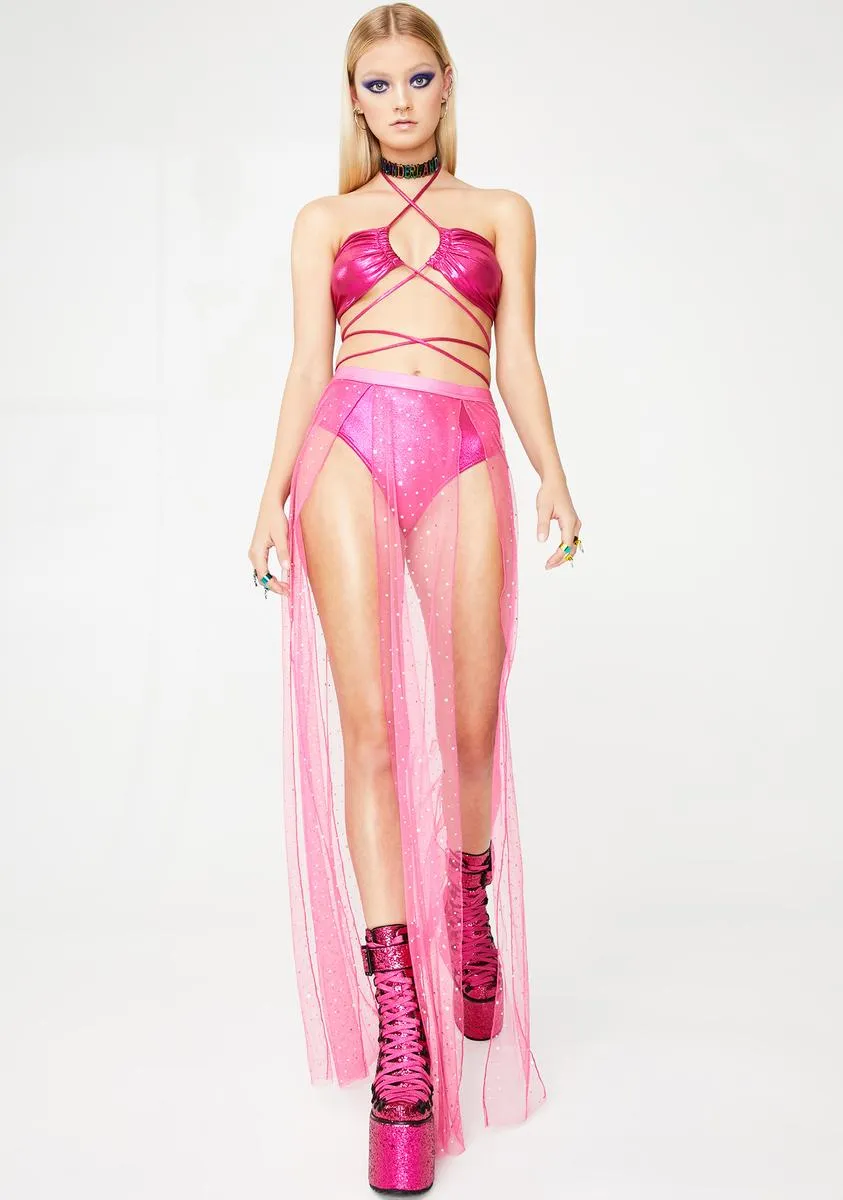 Sweeter Beatz Sheer Maxi Skirt sold by Dolls Kill product image thumbnail 3