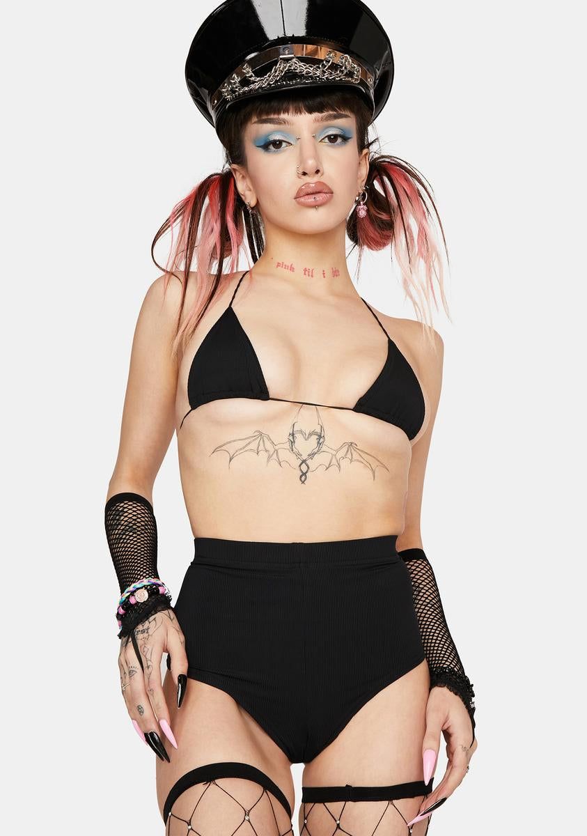 Techno Stage Booty Shorts Set sold by Dolls Kill