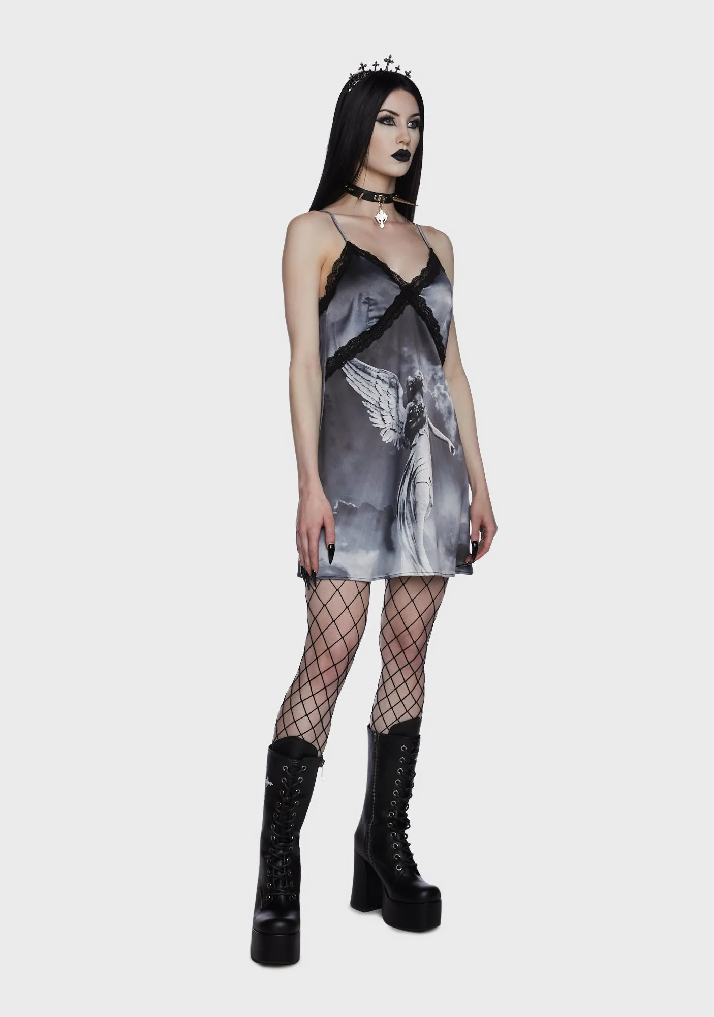 Fated Omens Slip Dress sold by Dolls Kill product image thumbnail 2