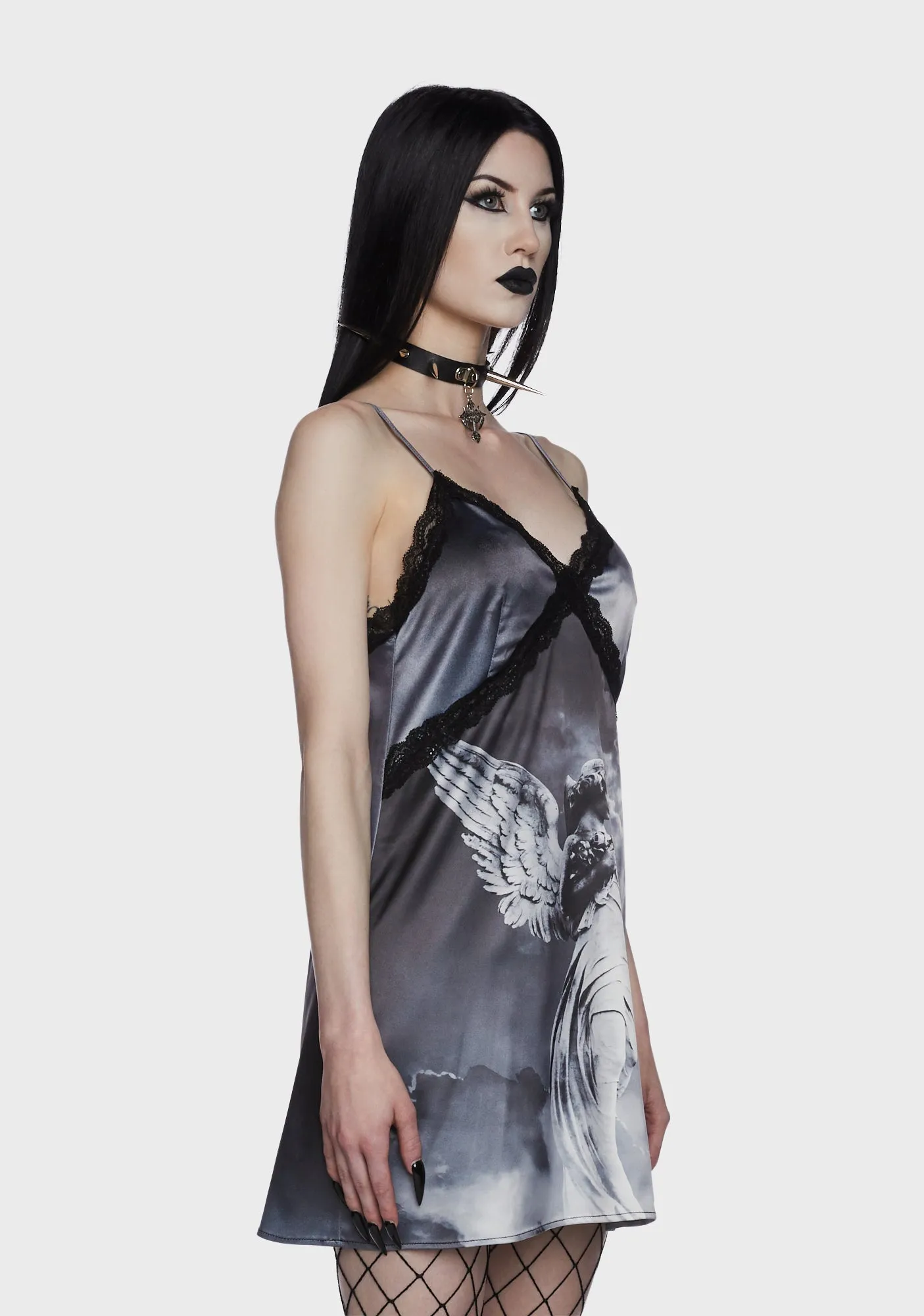 Fated Omens Slip Dress sold by Dolls Kill product image thumbnail 3