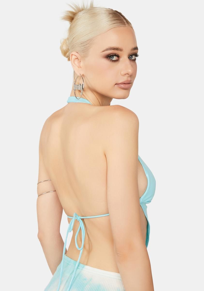 Berry Hardly Yours Halter Top sold by Dolls Kill product image thumbnail 4