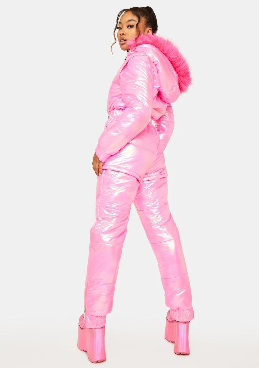 Snowbound Babe Metallic Snowsuit sold by Dolls Kill product image thumbnail 4