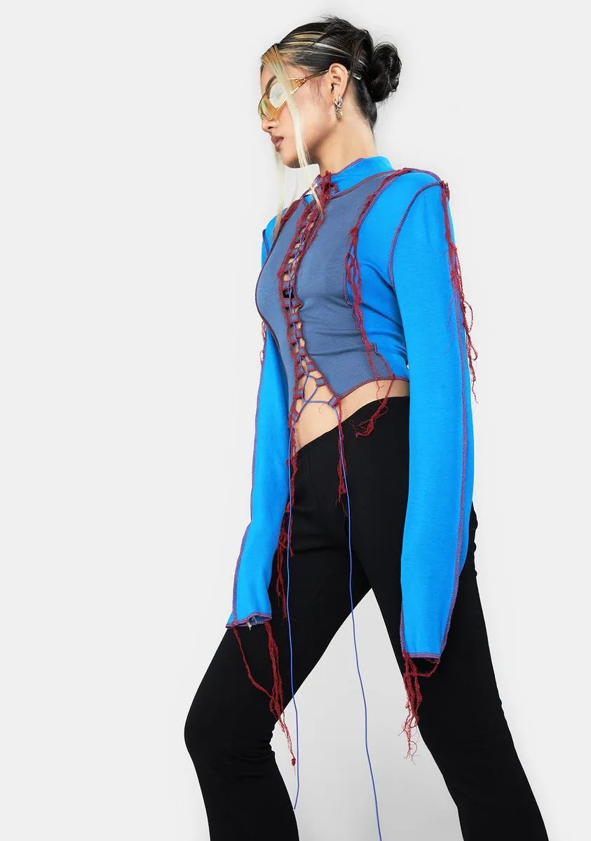 Ur Cancelled Lace Up Crop Top sold by Dolls Kill product image thumbnail 2