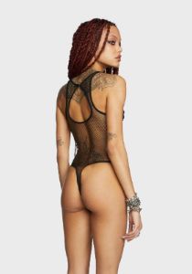 Let's Get Lit Fishnet Bodysuit sold by Dolls Kill