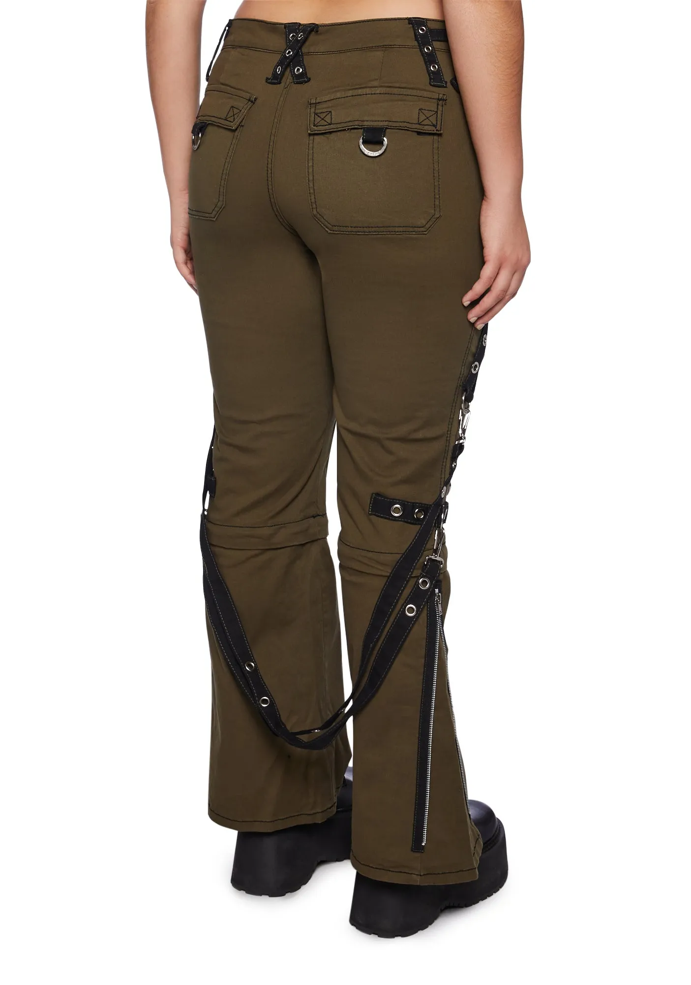 Plus Zip To Zip Pants - Green sold by Dolls Kill product image thumbnail 4