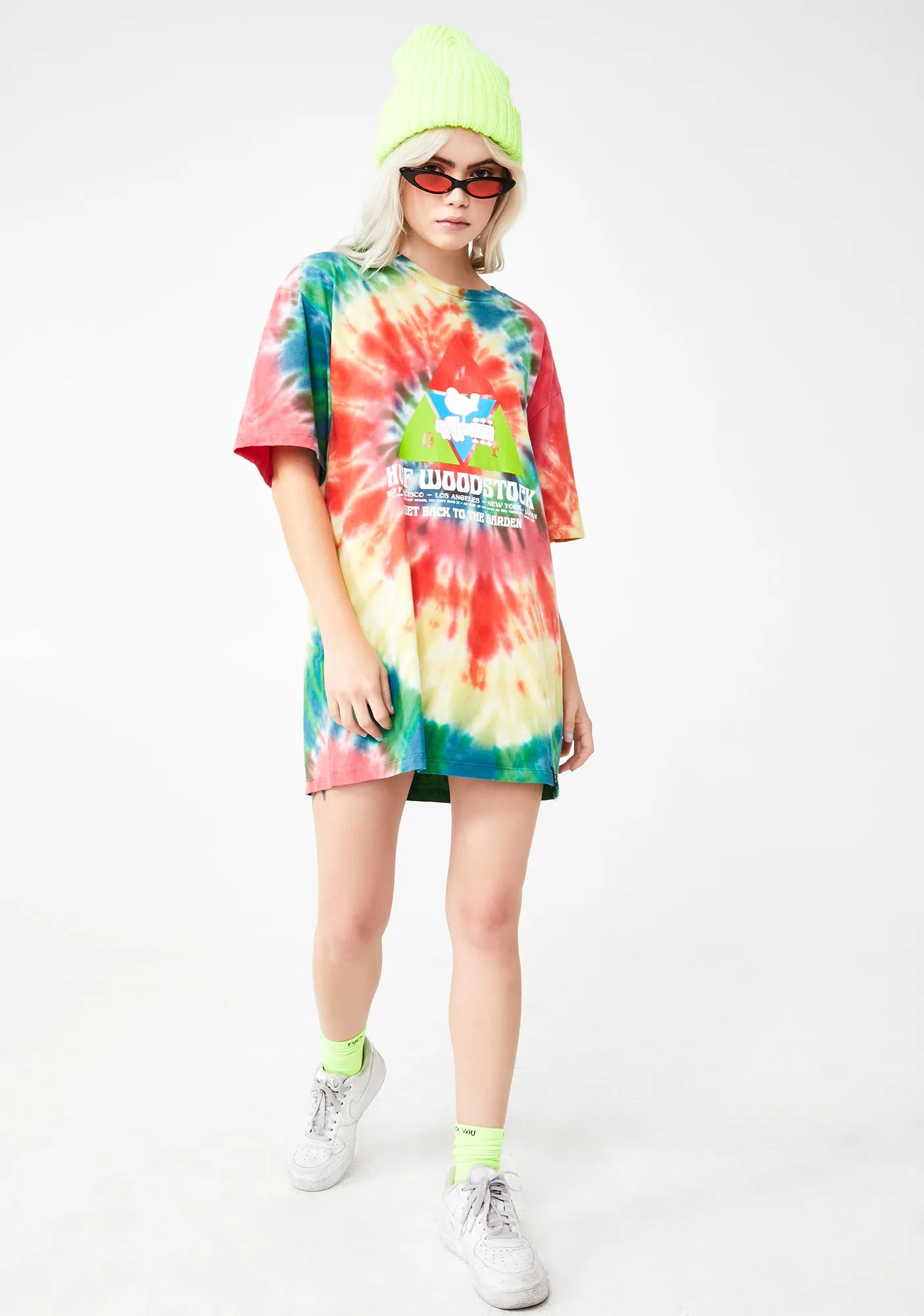 Woodstock Peaking Tie Dye Tee sold by Dolls Kill product image thumbnail 3
