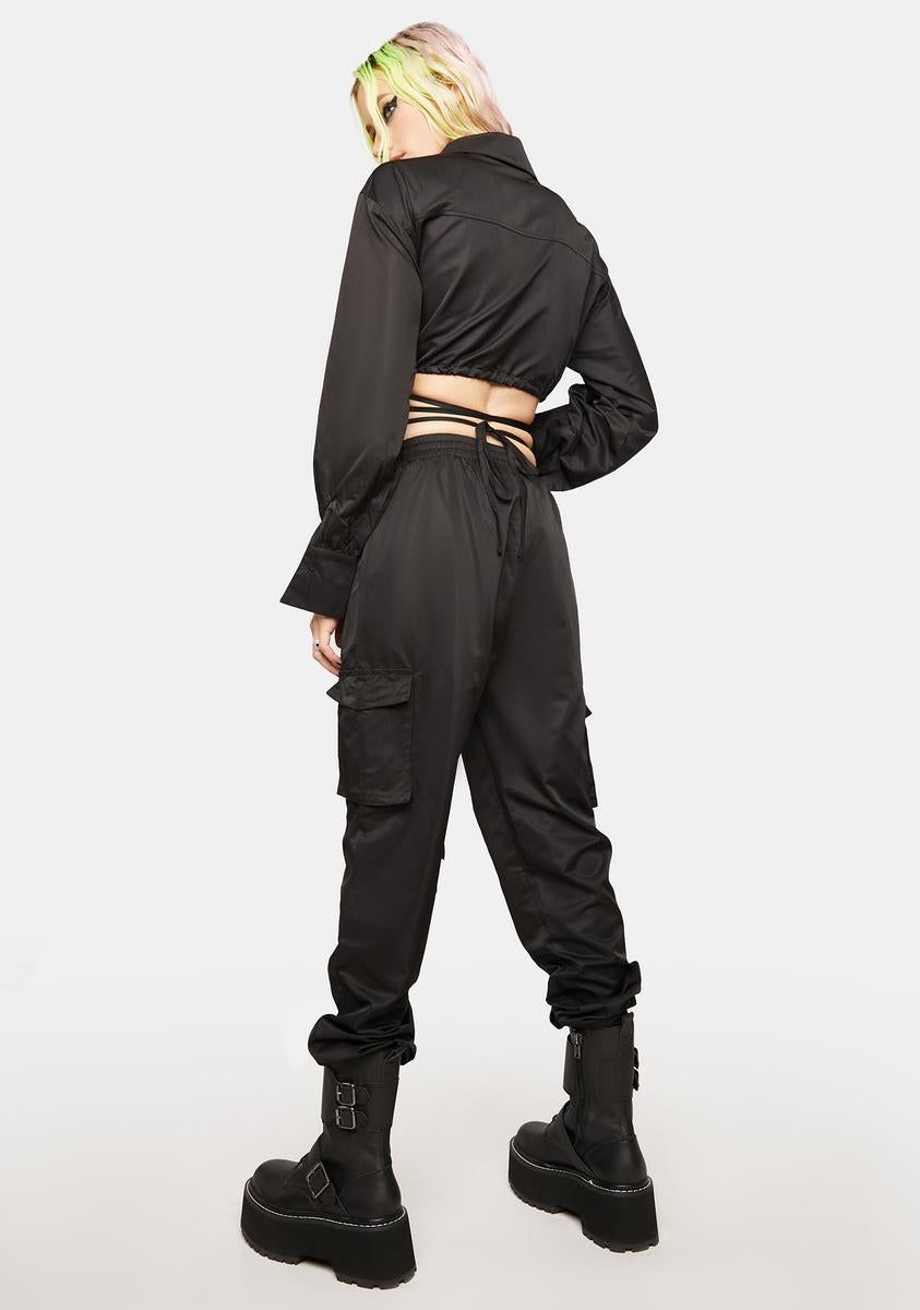 Dark Dust Yourself Off Windbreaker Pants Set sold by Dolls Kill product image thumbnail 4