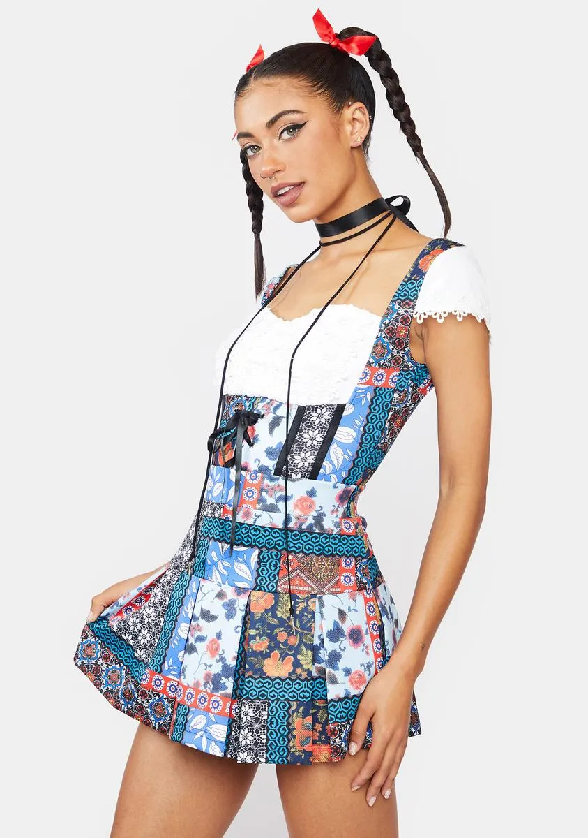 Cheers To That Patchwork Mini Skirt sold by Dolls Kill product image thumbnail 2