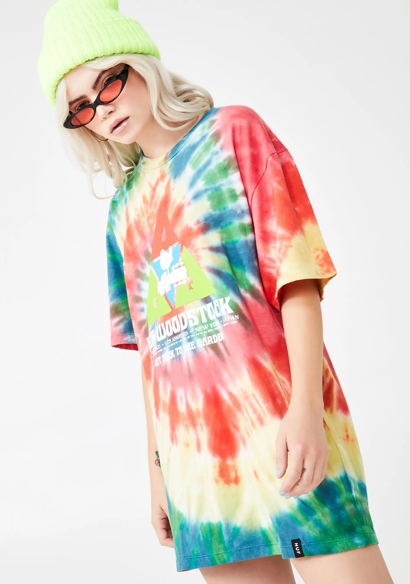 Woodstock Peaking Tie Dye Tee sold by Dolls Kill product image thumbnail 2