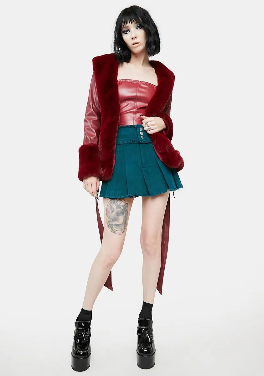 You're So Fine Vegan Leather Jacket sold by Dolls Kill product image thumbnail 3