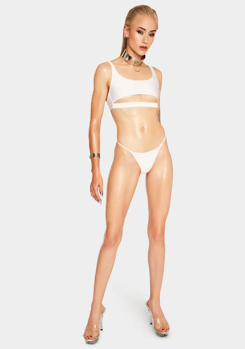 White Discover Bikini Top sold by Dolls Kill product image thumbnail 3