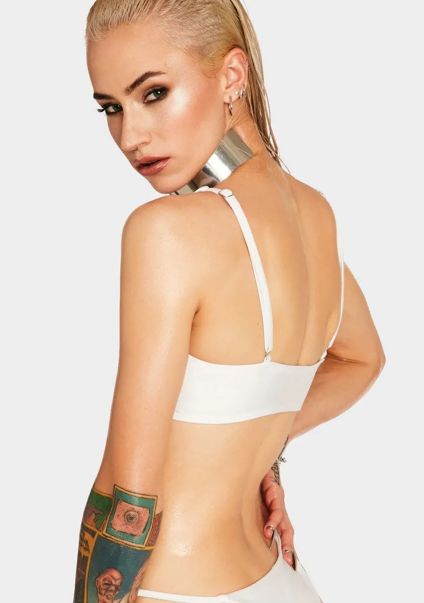 White Discover Bikini Top sold by Dolls Kill product image thumbnail 4