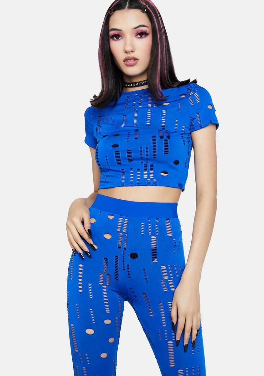 Cobalt Show No Remorse Leggings Set sold by Dolls Kill
